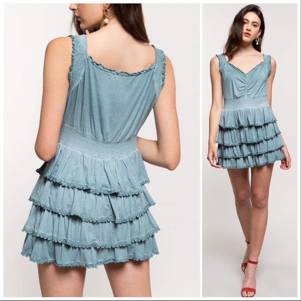 Lost in Monaco Tiered Ruffle Top - Picture 4 of 8